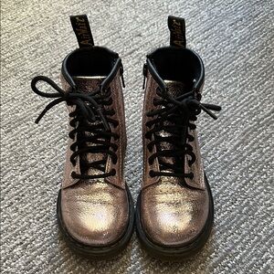 Dr. Martens 1460 Juniors Metallic Pink Boots